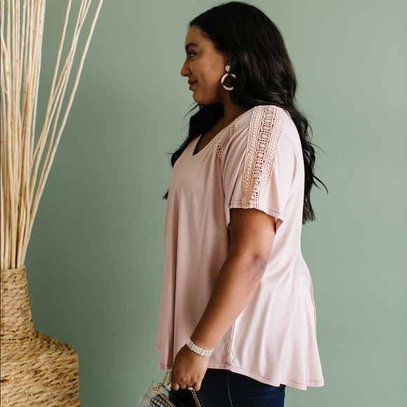 Love the Lace Top in Blush - Picture 6 of 10